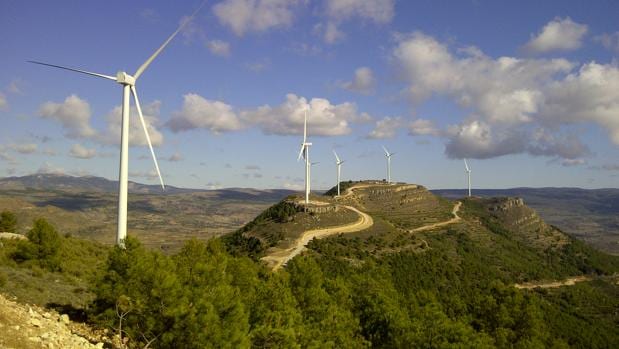 Uno de los parques eólicos de la compañía española