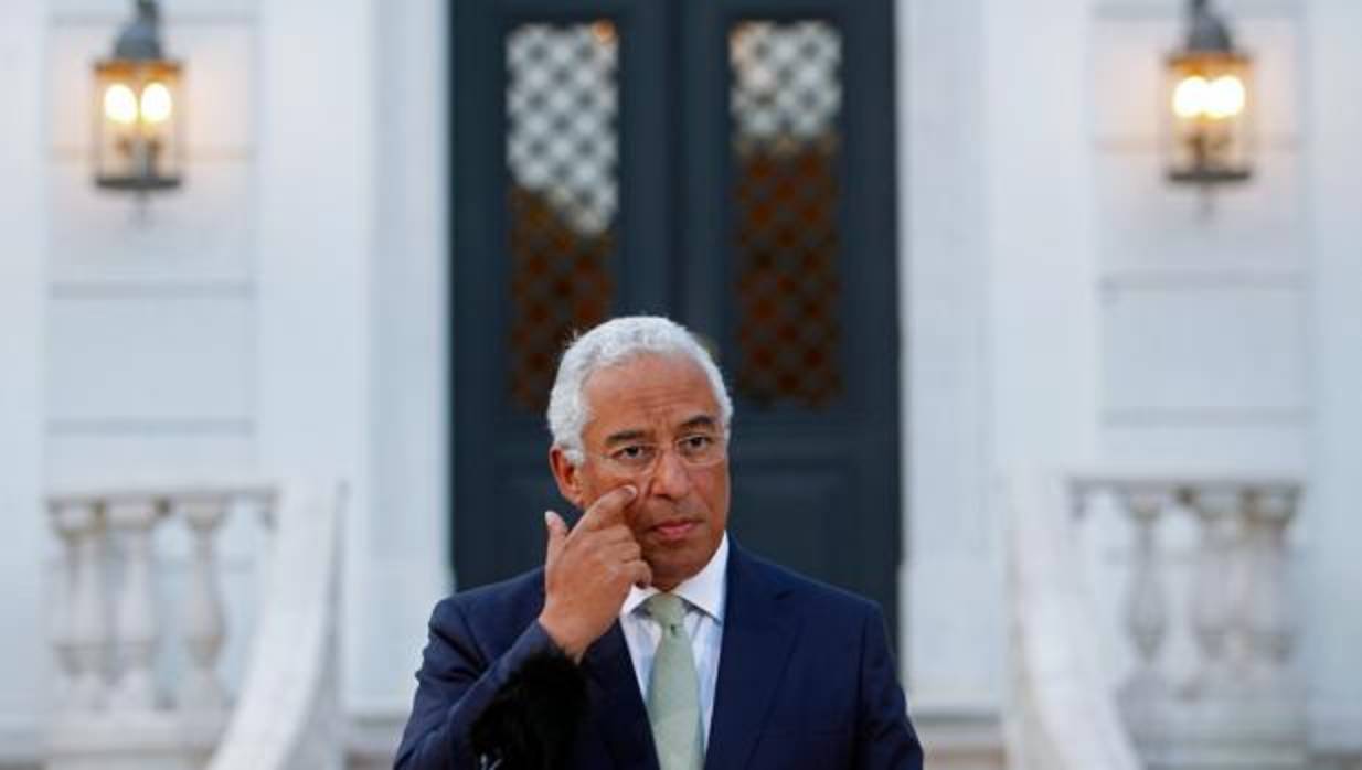 El primer ministro portugués, Antonio Costa, ofrece una rueda de prensa en Lisboa