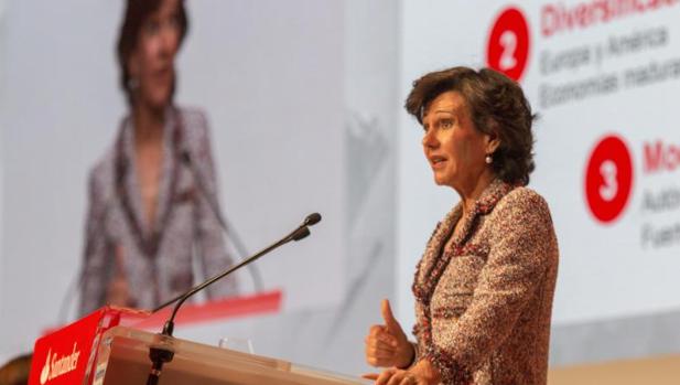 La presidenta del Banco Santander, Ana Botín