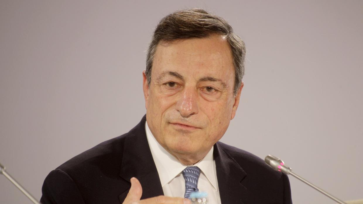 Mario Draghi, presidente del BCE, este jueves en Estonia