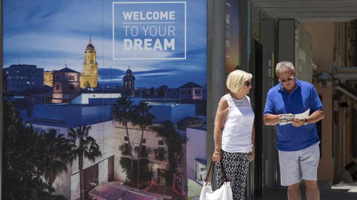 Turistas en Málaga