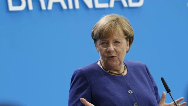 Angela Merkel, canciller alemana, pronuncia un discurso este lunes