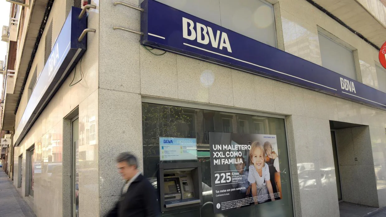 Imagen de archivo de una sucursal de BBVA en Madrid