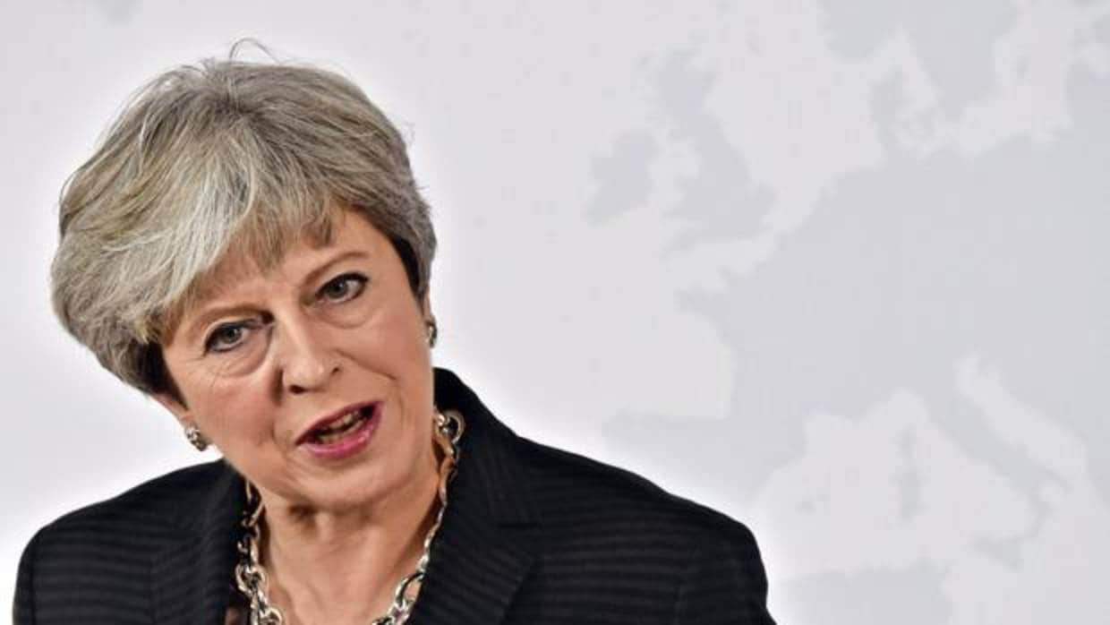 a primera ministra del Reino Unido, Theresa May, pronuncia un discurso sobre el «Brexit»