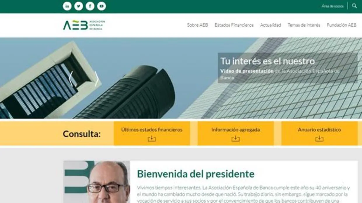Nueva página web de la Asociación Española de Banca (AEB)