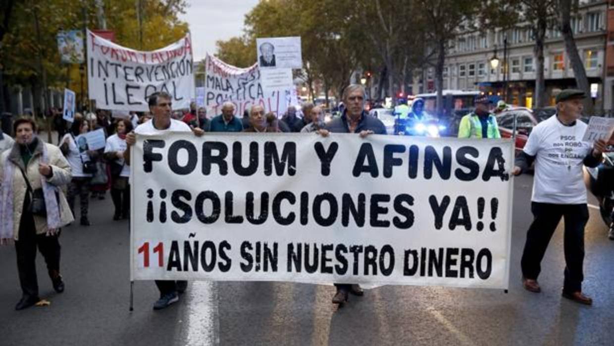 Manifestación de afectados, esta tarde en Madrid