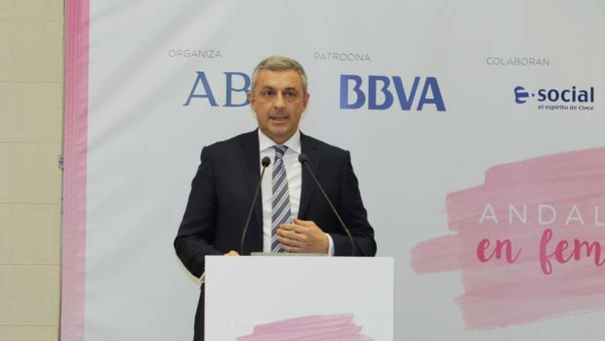 José Ballester, director Territorial Sur de BBVA, en un moento de su intervención este martes en ABC