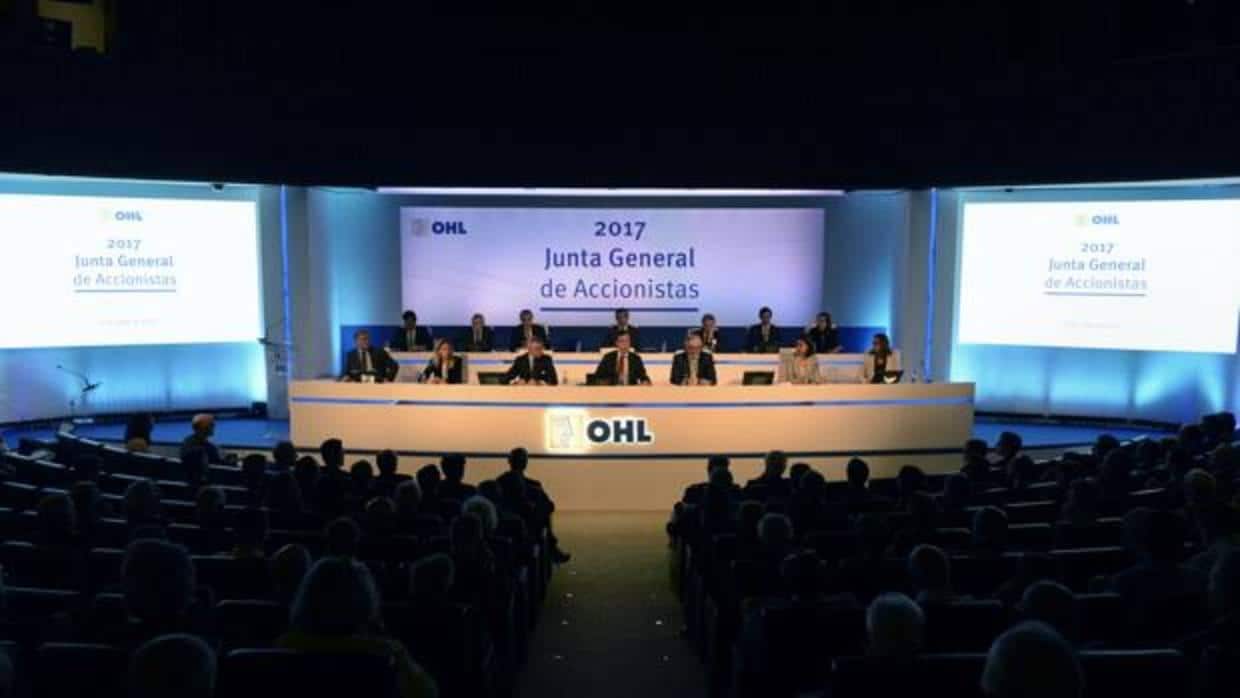 El grupo OHL, durante su junta general de accionistas
