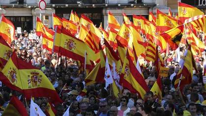 Manifestación a favor de la unidad de España el pasado mes de octubre