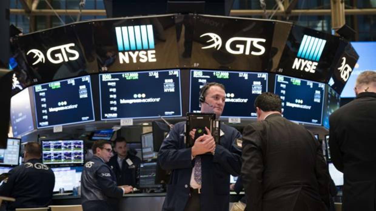 Analistas de Bolsa en Wall Street