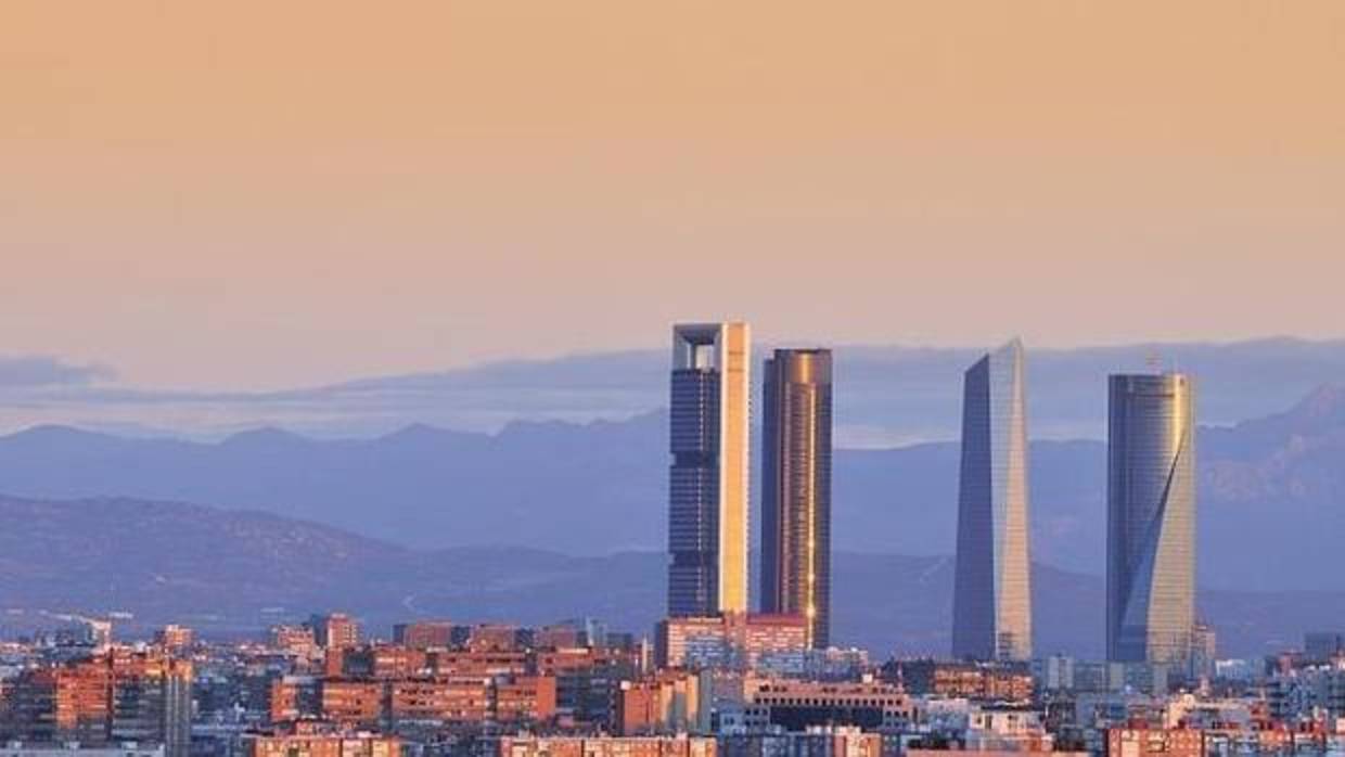Skyline de Madrid, con el complejo de las Cuatro Torres
