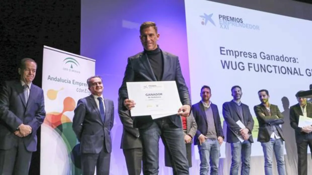 José Luis Rojano, uno de los socios de WUG, tras ser proclamado ganador del Premio EmprendedorXXI