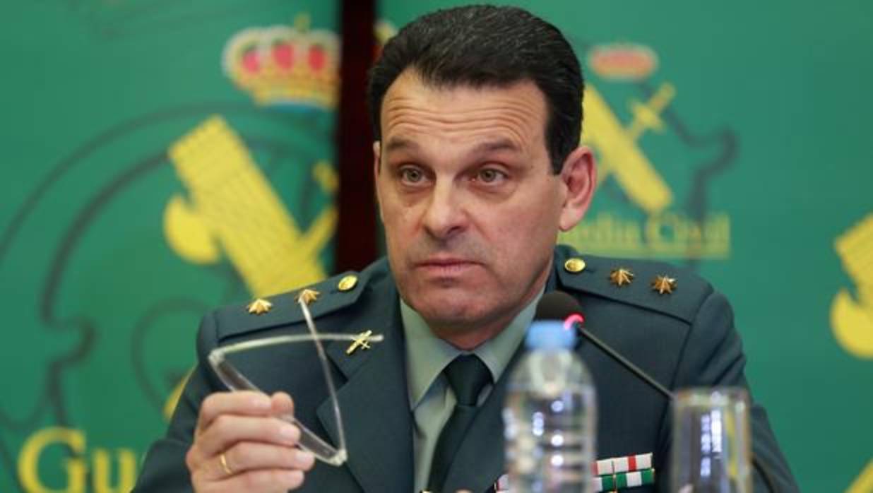 El teniente coronel Jefe Accidental de la Comandancia de la Guardia Civil de Almería, José Hernández Mosquera