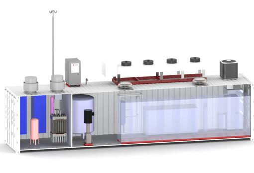 Imagen virtual de uno de los electrolizadores de H2B2