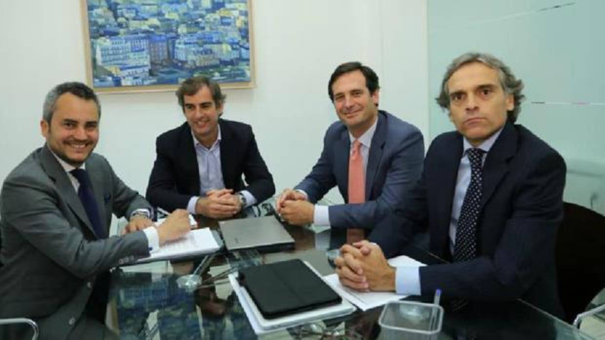 Carlos Arenas, Manuel Fernández Candau, Nicolás Álvarez y Juan González-Vallarino