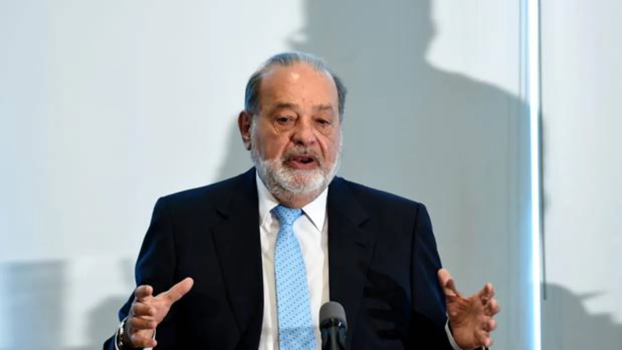 Carlos Slim, durante una conferencia
