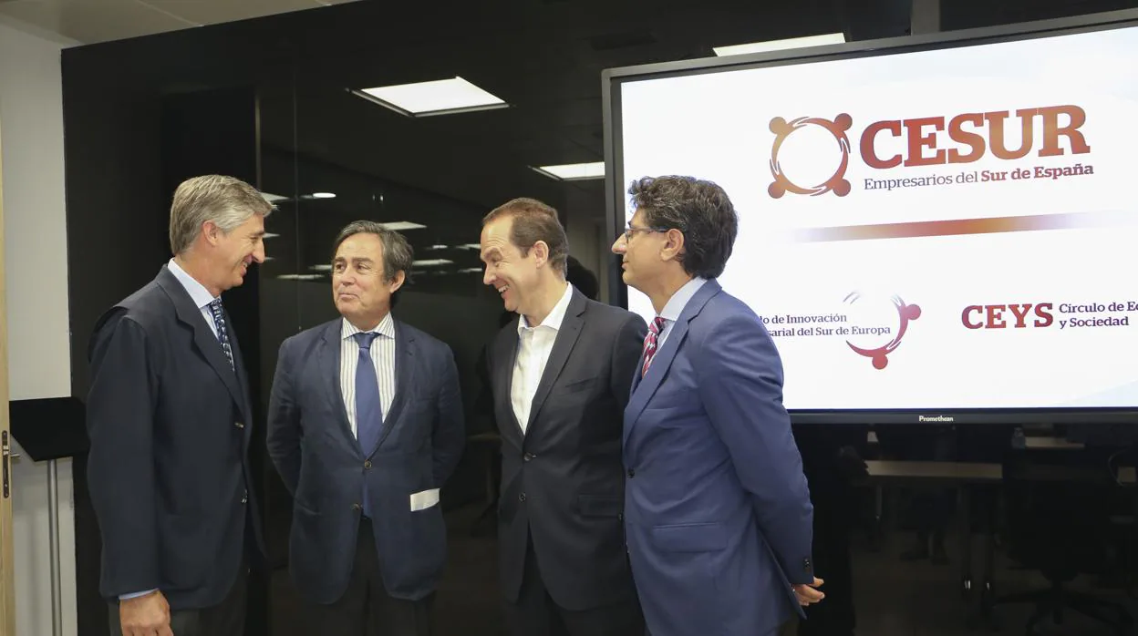 Eugenio Barroso, Ricardo Pumar, José Ignacio García y Manuel Hidalgo