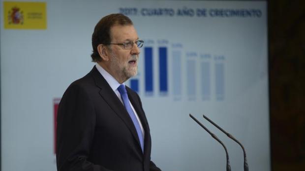 Rajoy en rueda de prensa hace balance político. en julio de 2017