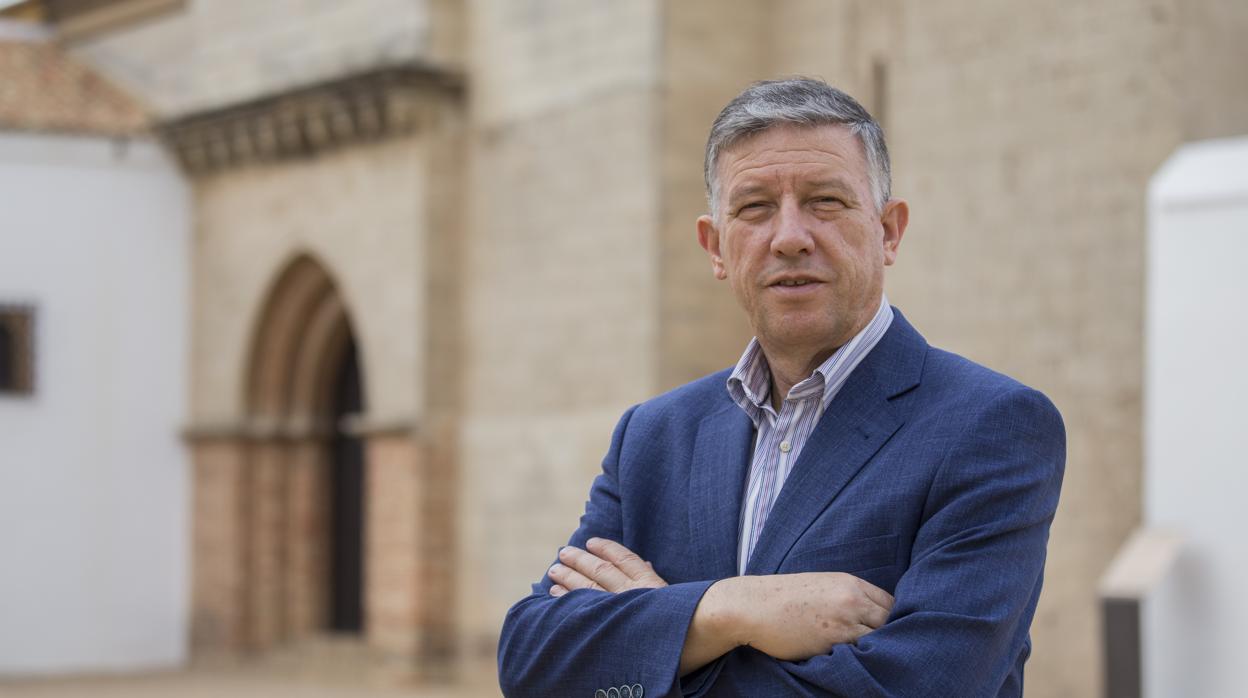 Carmelo Romero, en el monasterio de la Rábida