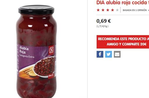 Estos son algunos productos de Dia que valen lo mismo que su acción