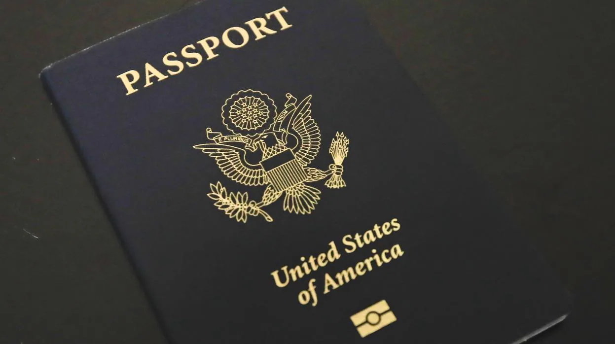 Una imagen de un pasaporte de Estados Unidos