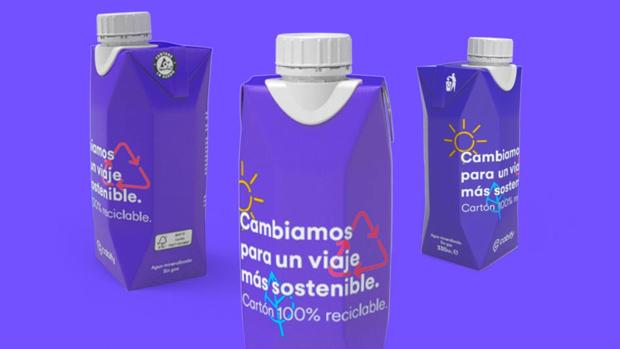 Adiós al plástico en las botellas de agua de Cabify