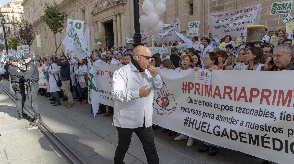 Manifestación de médicos esta semana en Sevilla