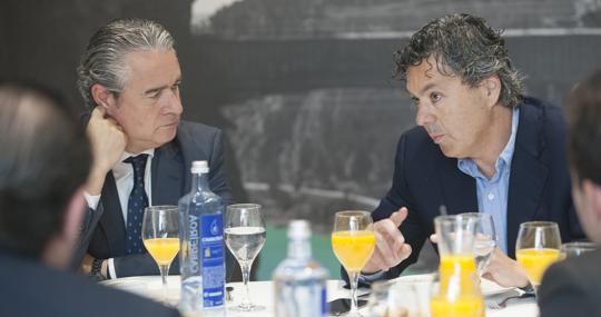 Agustín Rodríguez (Banco Sabadell) y Antonio Mediato (Corporación Altra)