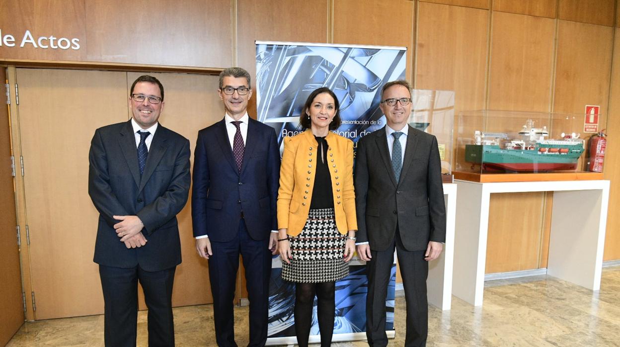 Raül Blanco, Carles Navarro, Reyes Maroto y Luis Aires, hoy