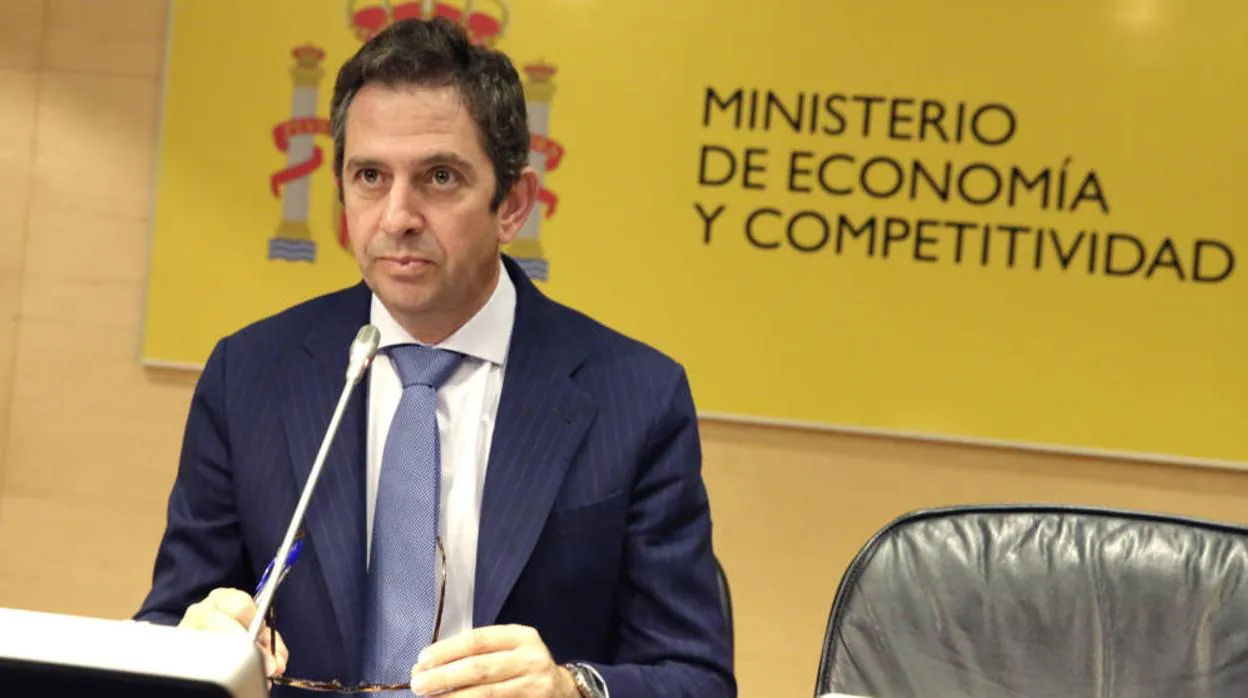 Fernández de Mesa cuando era secretario de Estado de Economía con Rajoy