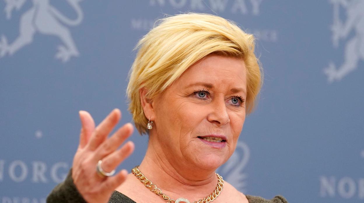 Siv Jensen, ministra de Finanzas de Noruega