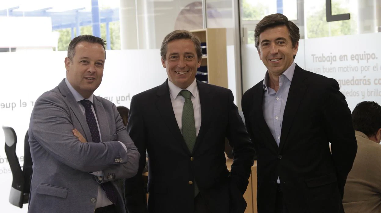 Luis M. Martín, Luis Garzón y Alfredo Montero, socios cofundadores de Lúmina