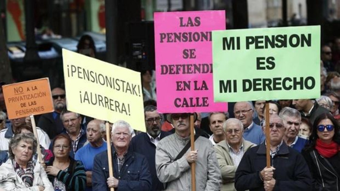Protestas de los jubilados en Bilbao