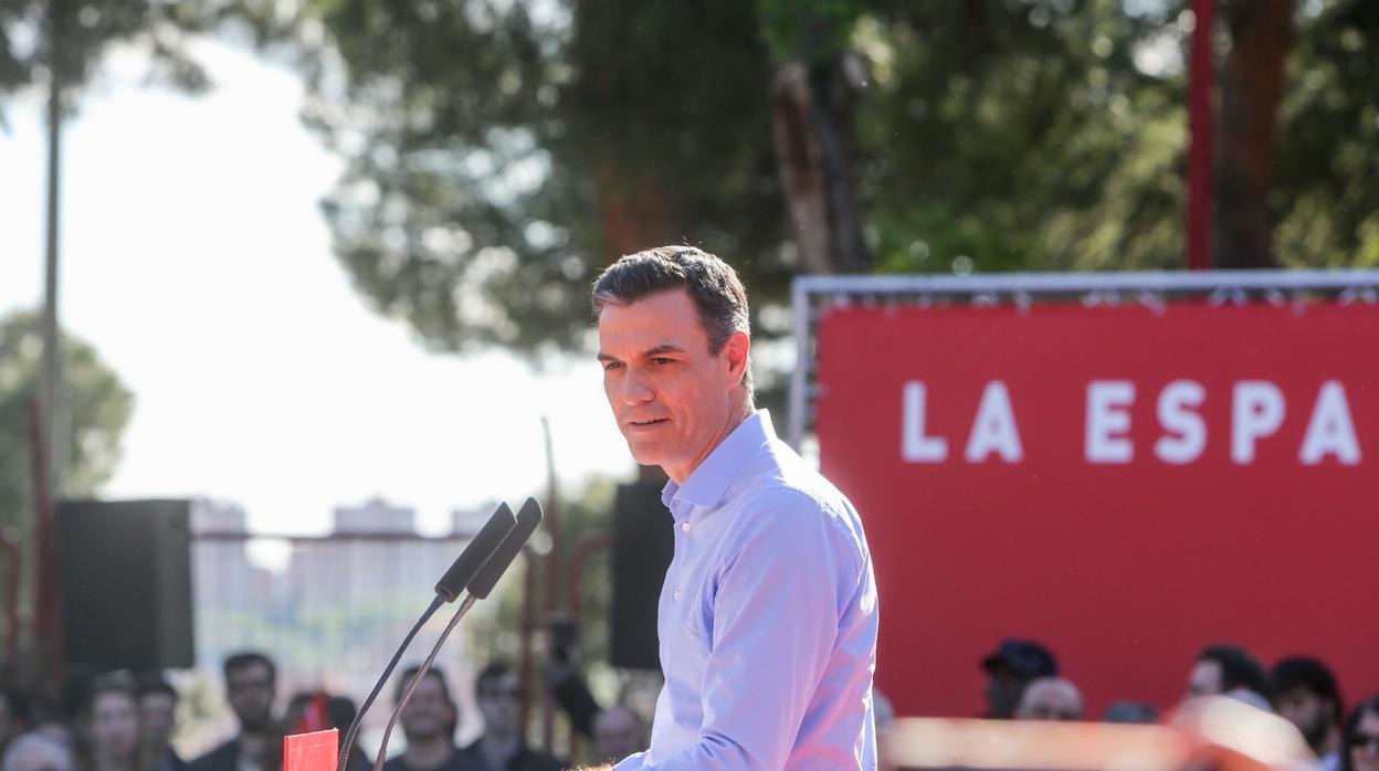 Pedro Sánchez, en el cierre de la camapaña del PSOE