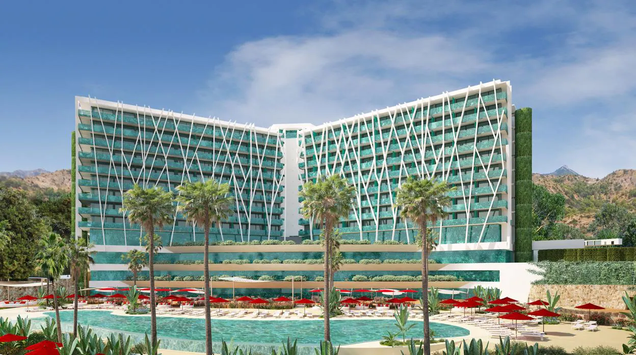 Así quedará el histórico Hotel Don Miguel de Marbella, que se convertirá desde marzo en el resort «ClubMed Marbella»