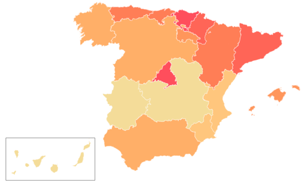 El salario más frecuente en España: 17.482 euros anuales