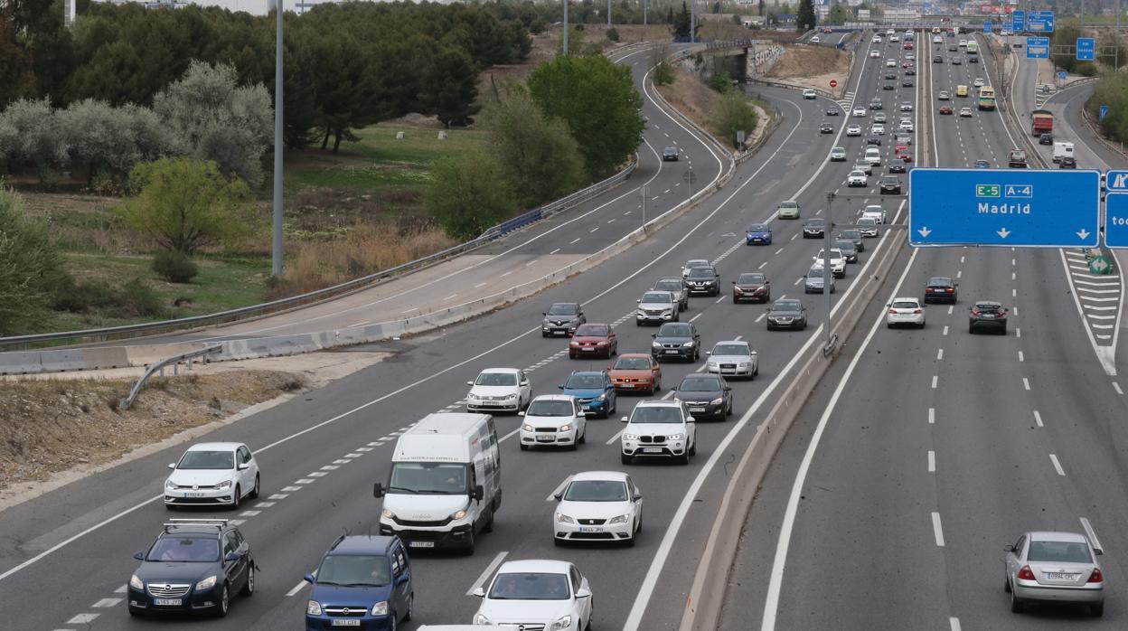 Salida de Madrid por la carretera nacional de Andalucía