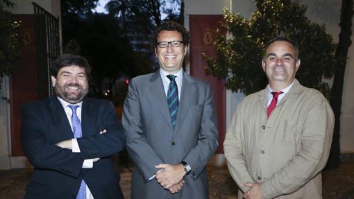 Antonio Rivero, Pedro Jiménez y Ramón Rodríguez