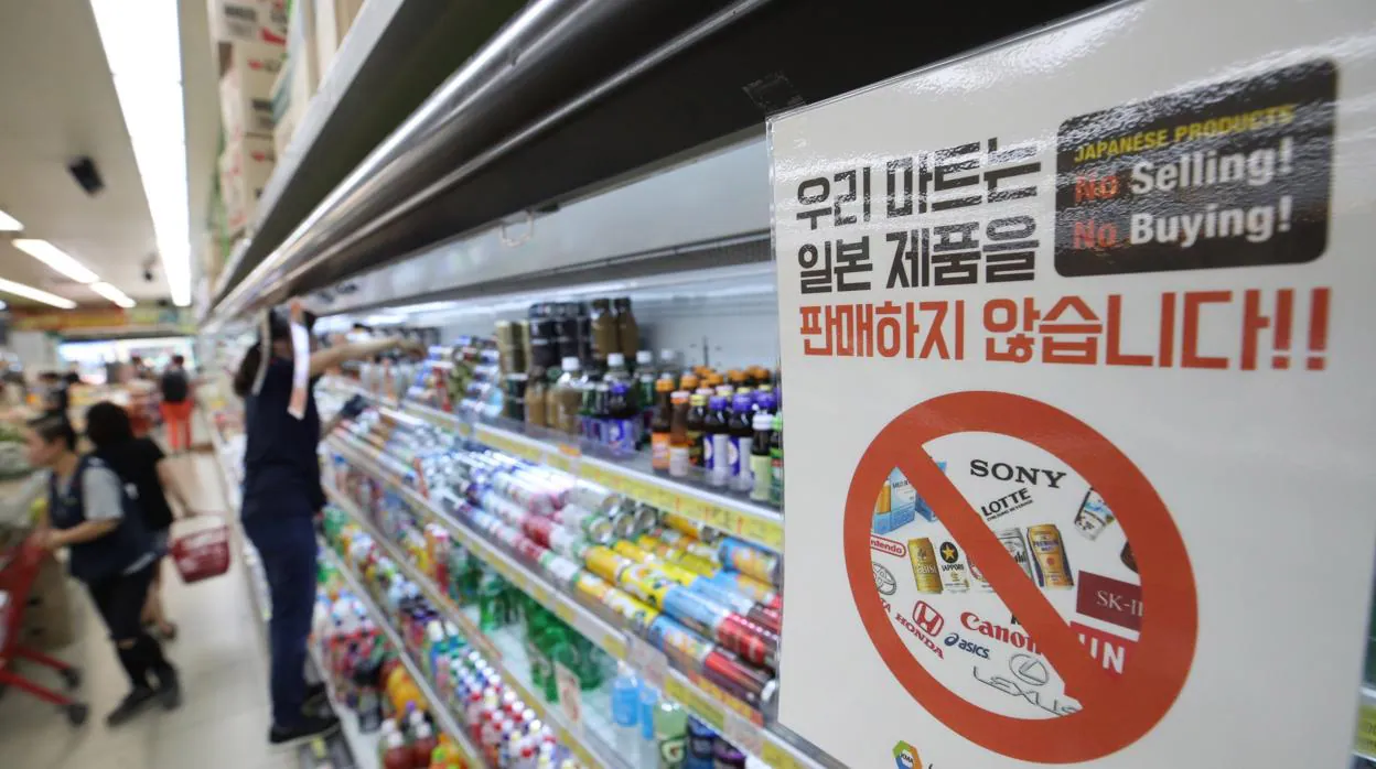 Imágen de la campaña de boicot contra productos japoneses que se está extendiendo por todo Corea