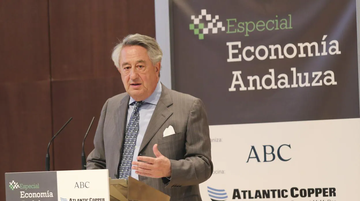Javier Targuetta, consejero delegado de Atlantic Cooper, en un acto reciente organziado por ABC