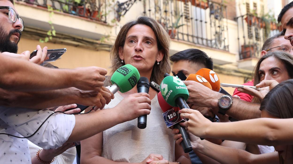 La ministra de Transición Ecológica en funciones, Teresa Ribera