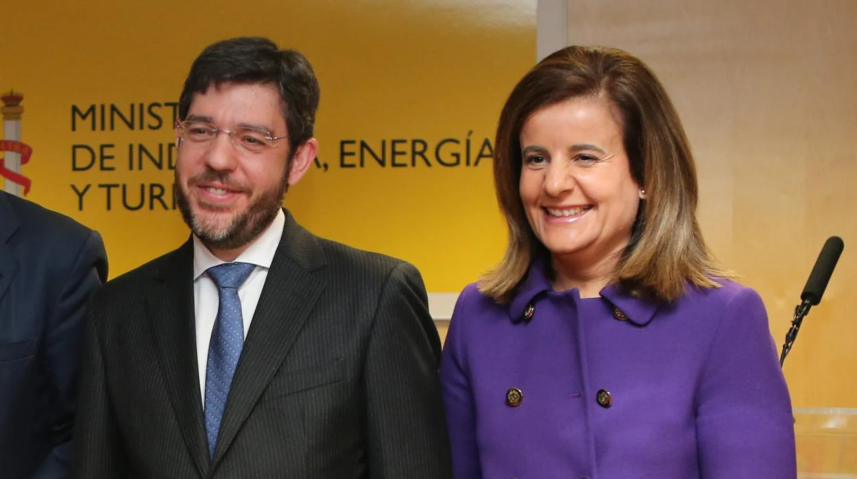 El exsecretario de Estado de Presupuestos, Alberto Nadal, y la exministra de Empleo, Fátima Báñez