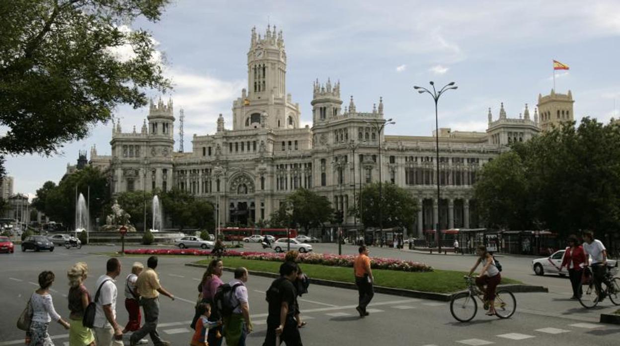 Vista del Ayuntamiento de Madrid