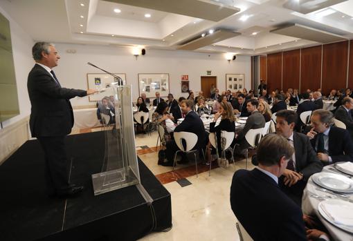 Agustín Rodríguez, durante su intervención