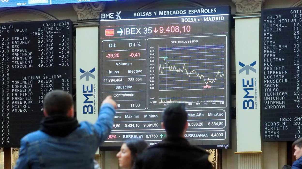 Bankia pierde en los últimos tres días el 8,76% de su valor en un Ibex 35 a la baja