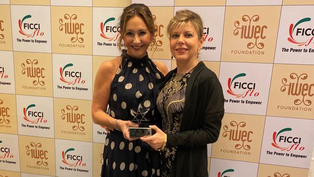 Arancha Manzanares, Premio Mujer Empresaria CaixaBank 2019, galardonada en Nueva Dheli