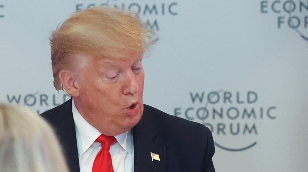 Donald Trump interviene en el Foro de Davos