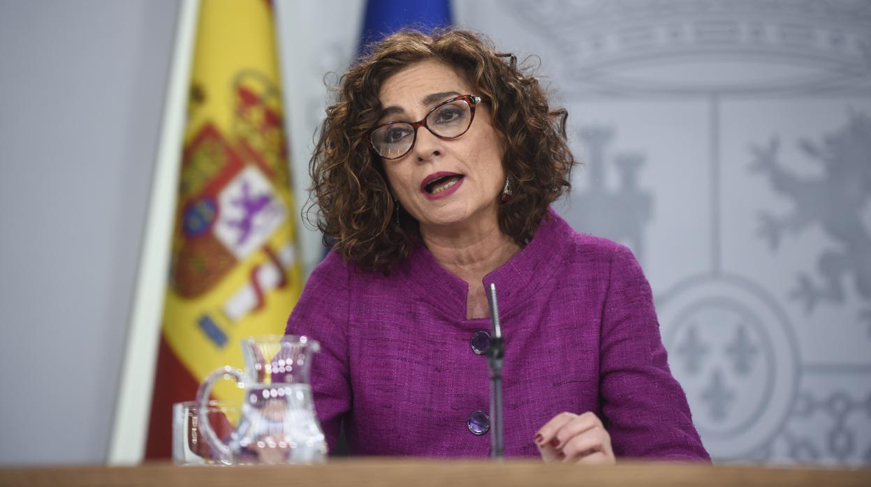 La portavoz del Gobierno y ministra de Hacienda, María Jesús Montero