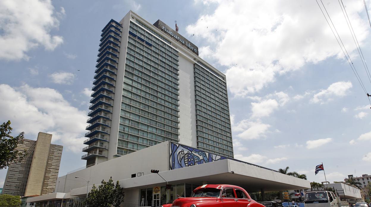 Vista general del hotel Habana Libre, administrado por Meliá desde 1996