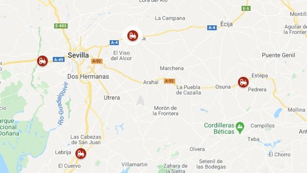 Tractoradas en Sevilla: carreteras y horarios que hay que evitar para no quedarse «inmovilizado» este martes 25